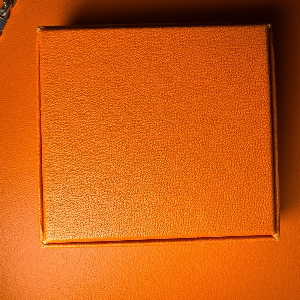 Hermes Apple charm .925 silver/sterling silver chain great for your Birkin Kelly - Picture 12 of 13